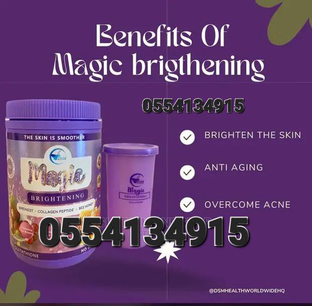 Phyto Collagen King of Whitening 19X  MAGIC BRIGHTENING L-GLUTATHIONE AND COLLAGEN She Colla + GlutaGlow -Glutathione Powder So White Collagen Snow White Flawless Beauty Ladies Shine Advanced Ghana image
