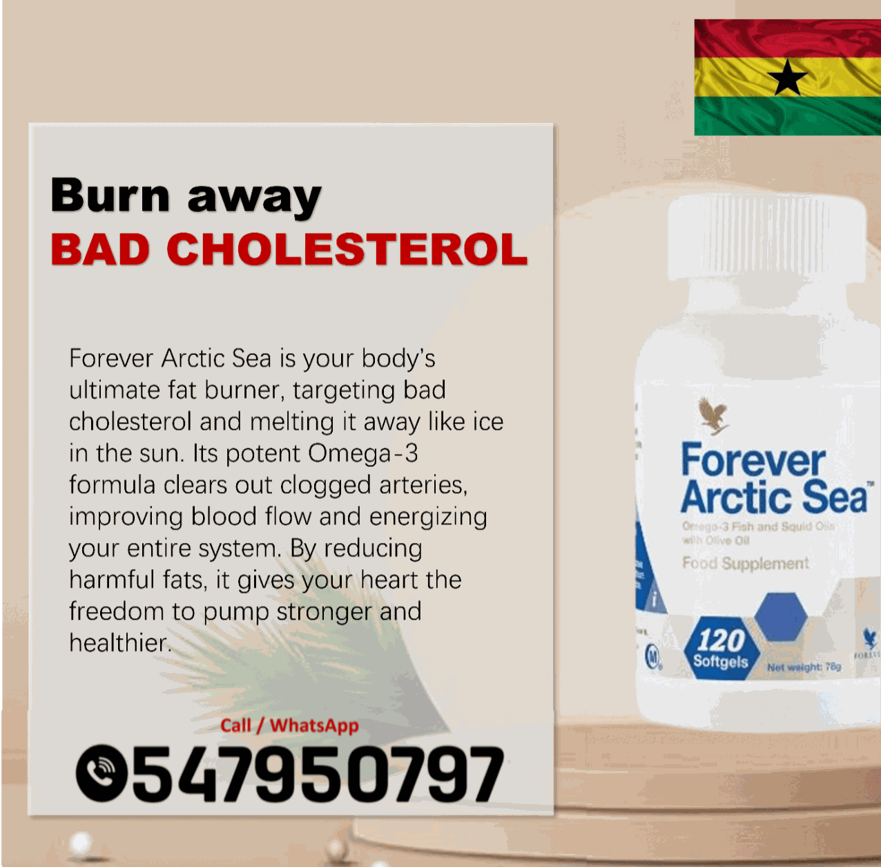 Forever Arctic Sea omega blend stocked in Tamale image