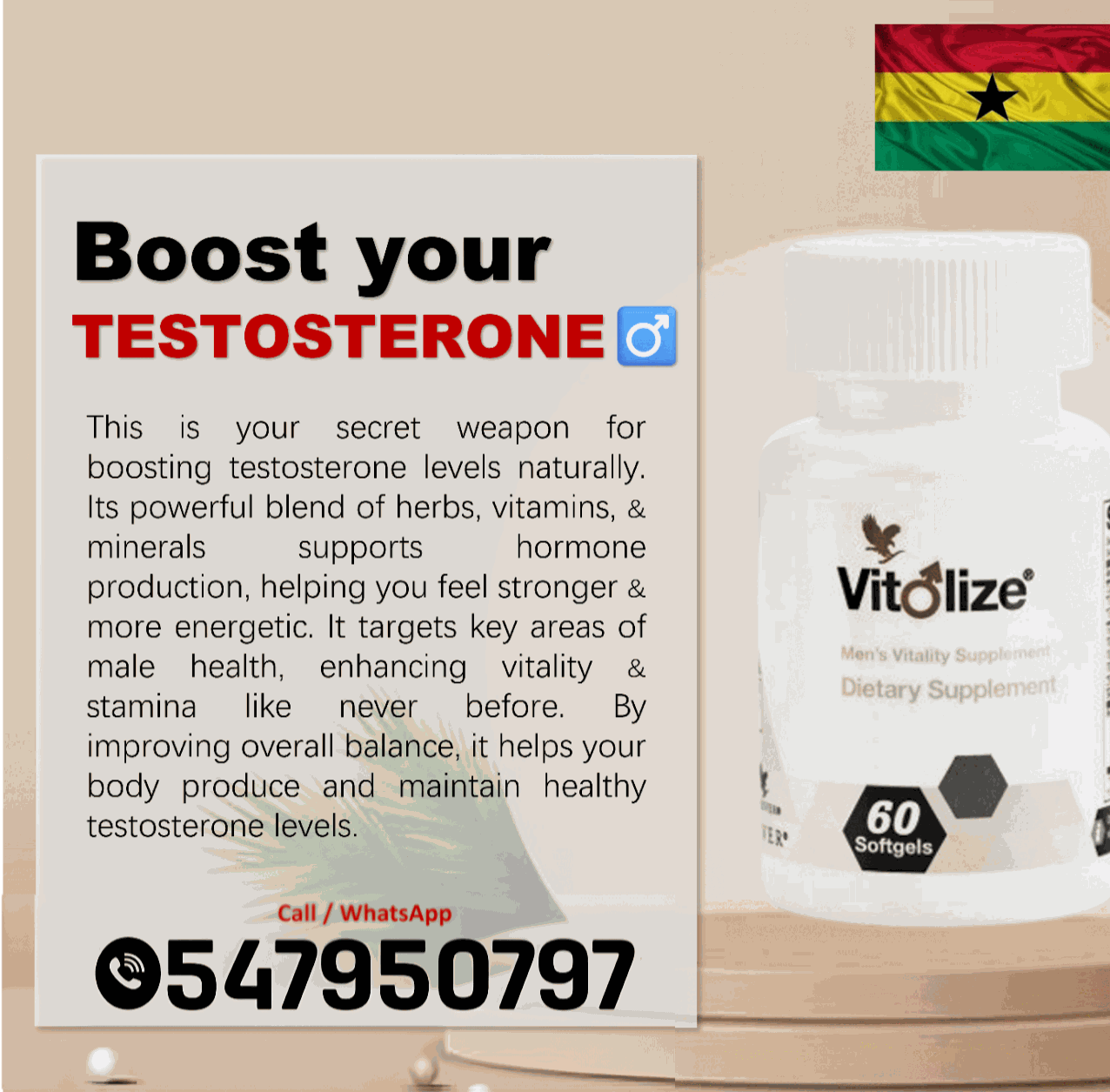 Forever Vitolize Men available in Kumasi image