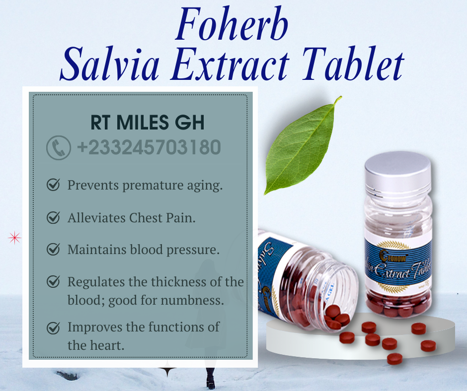 Foherb Salvia Extract Tablet - Prevents Heart Disease - Hepatitis