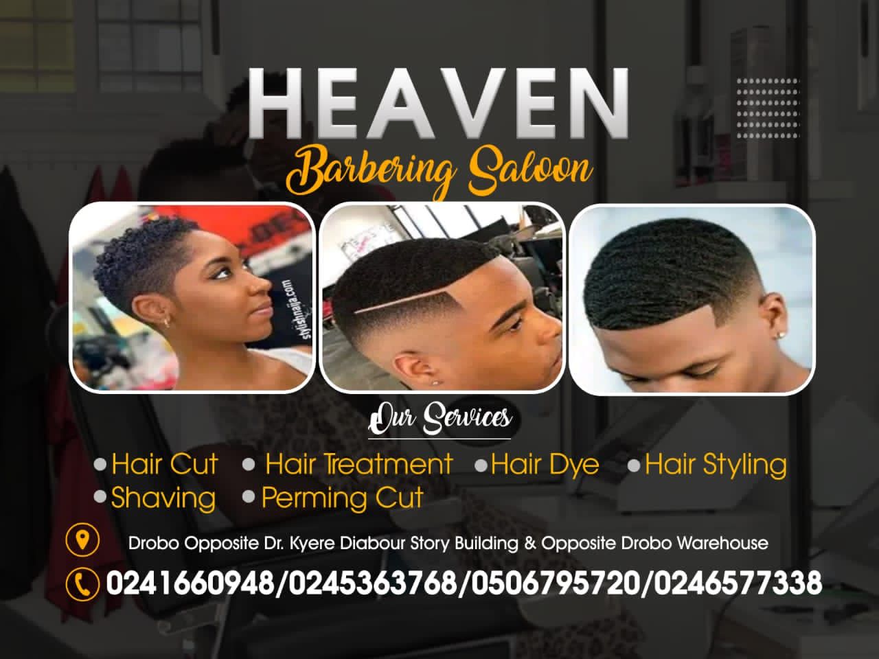 Heaven barbering saloon