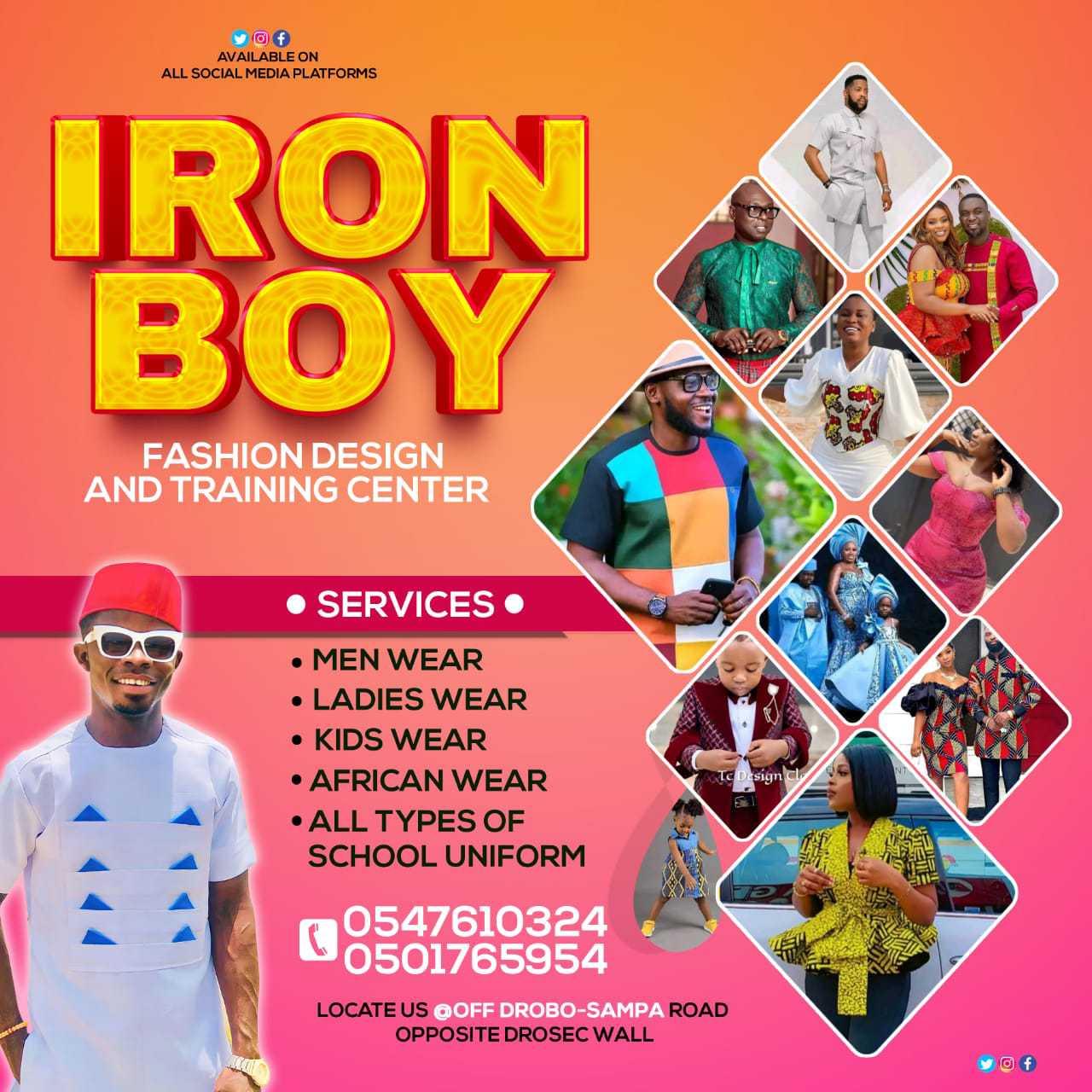 IRON BOY FASHION DESIGN and TRAINING CENTER